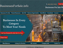 Tablet Screenshot of businessesforsale.info