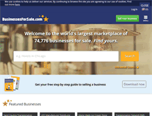 Tablet Screenshot of businessesforsale.com